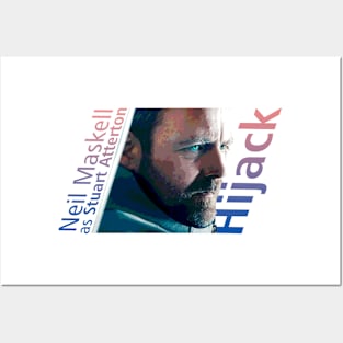 Hijack series Neil maskell as Stuart Atterton design Posters and Art